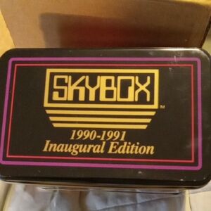 Skybox 1990-1991 Inaugural Edition Basketball Tin Card Container